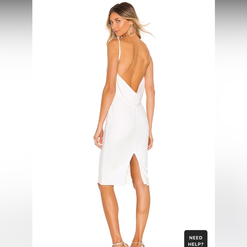 Katie May low back white dress
